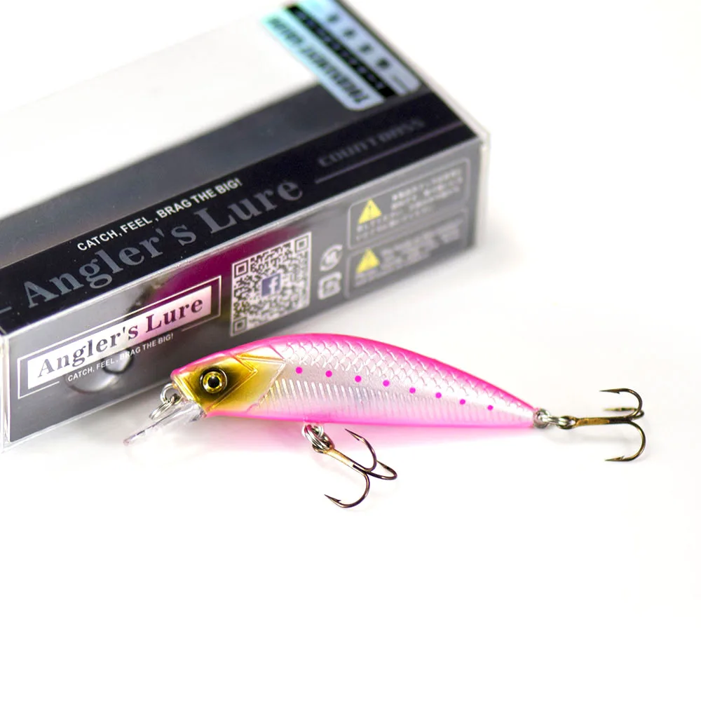 Heavy Sinking Minnow 50mm 2 6.2g 7/32 oz. Dive 0.2-1.2m Wobblers Angler's  Lure for Fishing Trout Bass Pike Professional Leurre