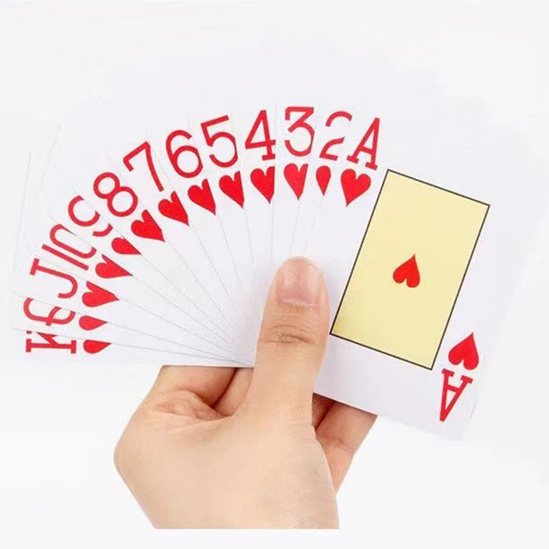 Playing Cards 2 Sets/Lot Classic Poker Big Typeface Plastic Waterproof Game