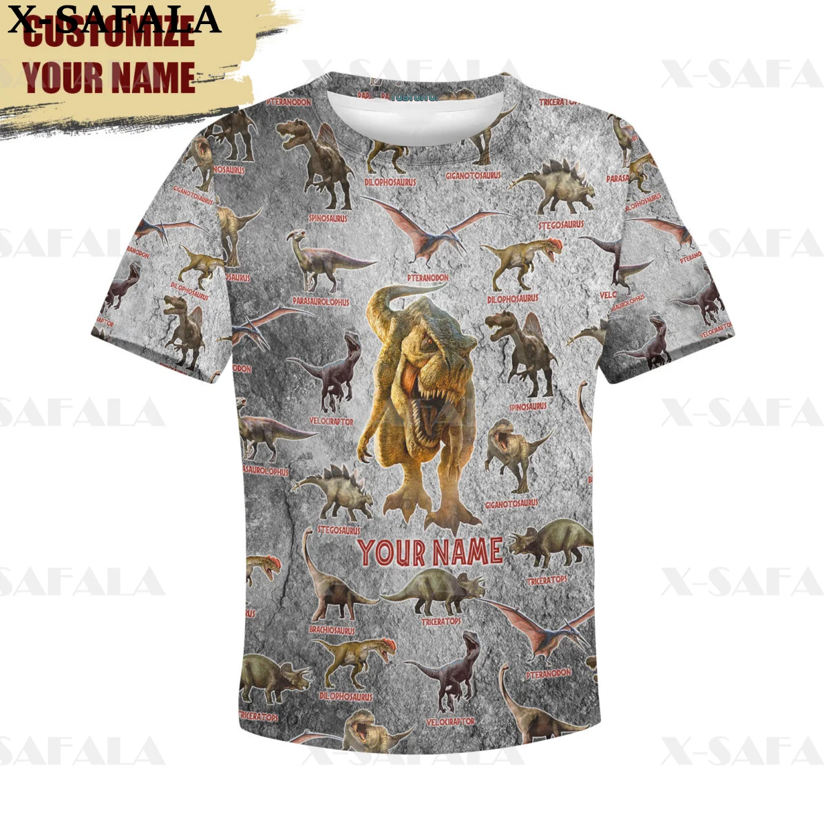 

Surfing Dinosaur Fossils Kids Boys 3D Print T Shirt Short Sleeves Tops Girls Children Clothing Summer Tee Toddler Clothes-8