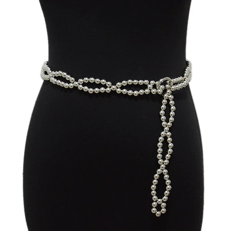 

Стильная летняя декоративная цепочка с бусинами для женщин