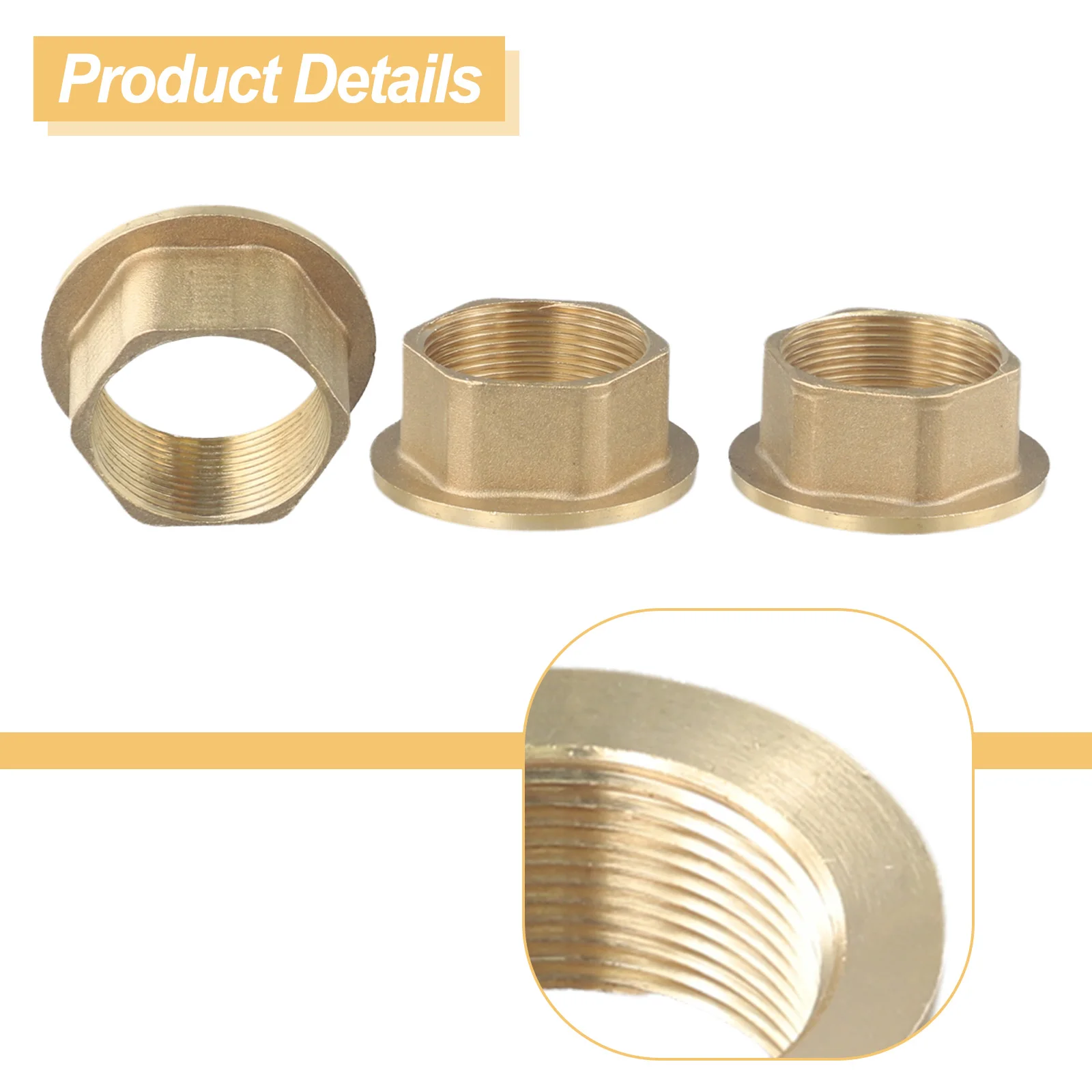 32mm Tap Backnut Fastening Cap Copper Faucet Adapter For Bathroom Kitchen Basin Sink Faucet Backnut Base Accessories