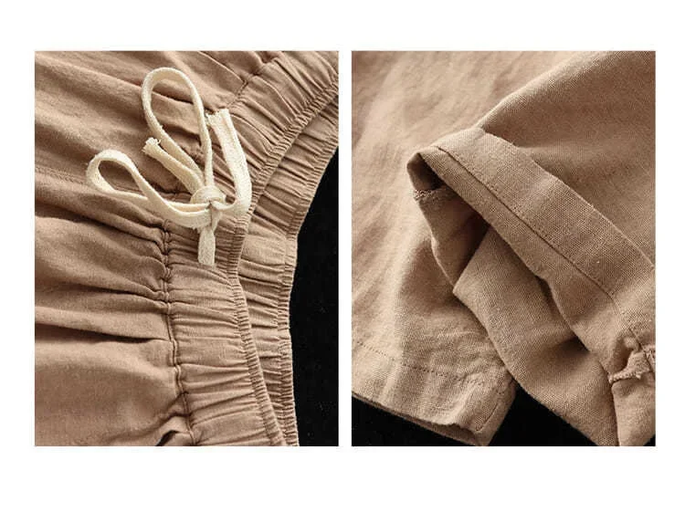 Women's Retro Loose Cotton Linen Harem Pants