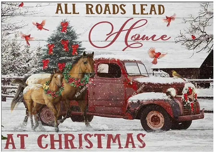 

Christmas Decoration Christmas Farmhouse on This Farm Family Faith Love Retro Metal Sign Vintage Tin Sign Christmas Sign poster