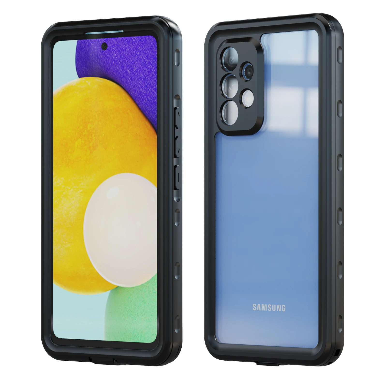 

IP68 360 полностью водонепроницаемый чехол для телефона samsung A53, ударопрочный герметичный прозрачный чехол для телефона