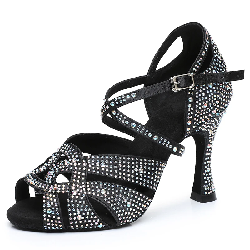 Syflyno Dance Sandals with Diamond Soft Soles, Performance Dance Shoes, Latin Dance Shoes, 2023 New Summer High Heels