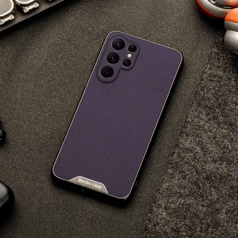 Premium Luxury Leather Phone Case - Shockproof Back Cover s