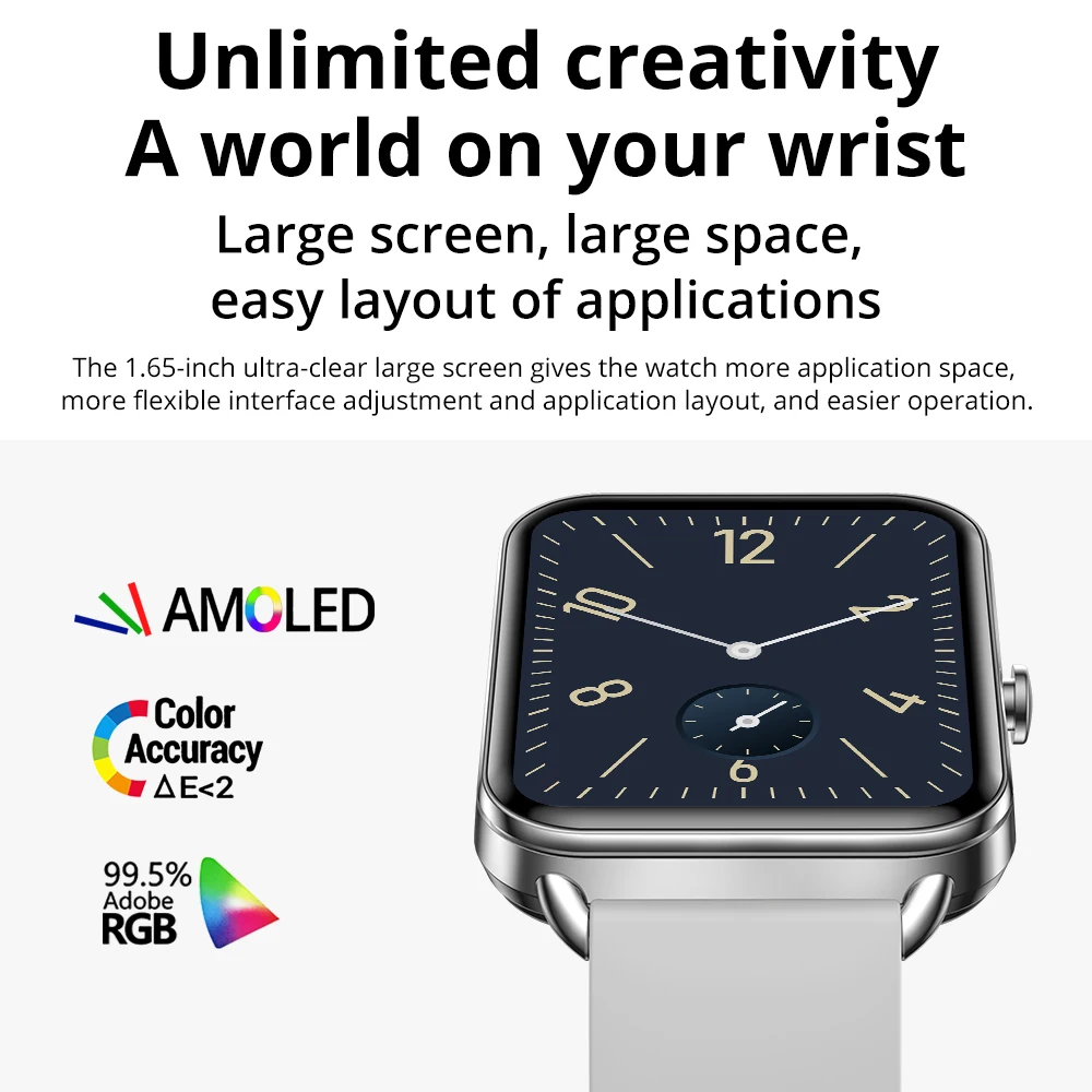 COLMI P20 м  Ʈġ, AMOLED ÷,  ȭ,  ƮϽ ƮĿ, ɹڼ Ʈ ġ, 1.65 ġ