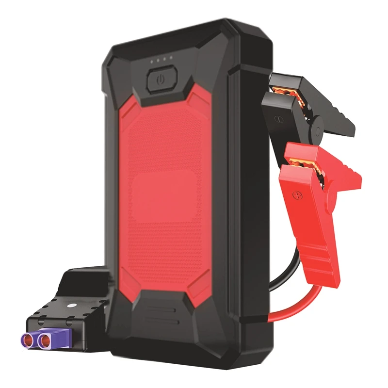 Jump Starter Power Pack,7200Mah Car Battery Booster Jump Starter Avviatore Portatile Per Auto Con Cavi Di Emergenza, Torcia Durevole