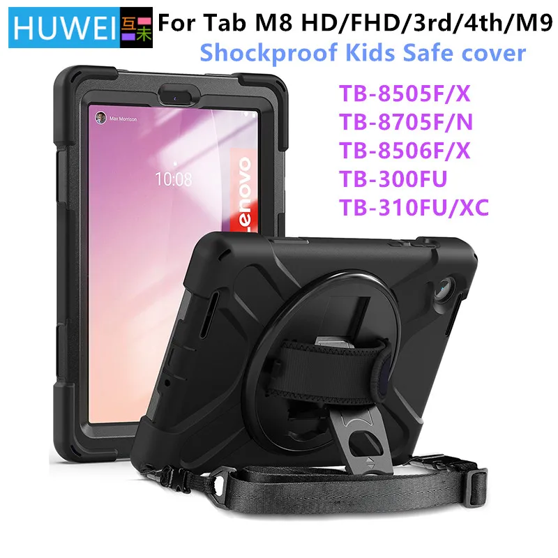 레노버 탭용 케이스, M8 FHD 8.0 TB-8705F 태블릿 키즈 커버, M8 HD TB-8505F 8506F 커버, M8 4 세대 TB300FU M9 TB-310FU 케이스