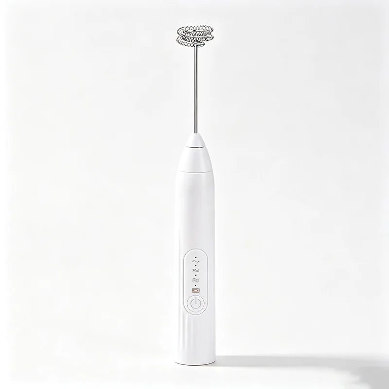Premium Wireless Stainless Steel Milk Frother - Handheld Electric Whisk & Portable Blender