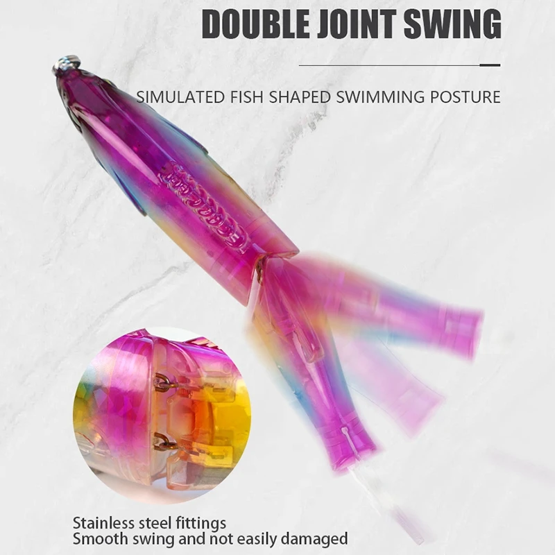 174mm/87g Multi Section Artificial Hard Bait  Slow Floating Fishing Lure for Pike Bass Swimbaits Fishing Lure with Treble Hooks