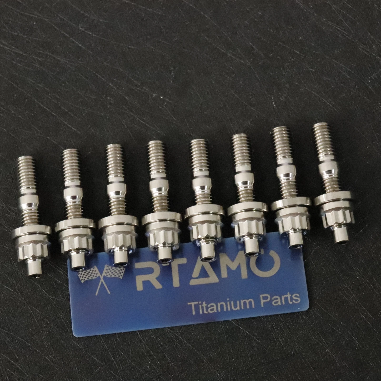 Titanium Alloy Exhaust Manifold Stud Kit 8 Pieces Kit Burnt Blue for F20C/F22C exhaust assembly