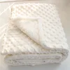 Winter Thick Thermal 3d Minky Dot Kids Blanket Super Soft Sherpa Fluffy Toddler Baby Blanket Quilt Swaddle Office Seat Blanket 5