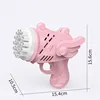 Electric Bubble Maker Machine Gun Bazooka Party Flashing Light Auto Blower Soap Ball Water for Children Kid Outdoor Bubbl Toys 5