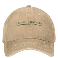 Lehman Brothers Risk Management Intern Baseball Cap Hunting Camping Dropshipping Trucker Hat Men Women Fashion Sunshade Caps 1