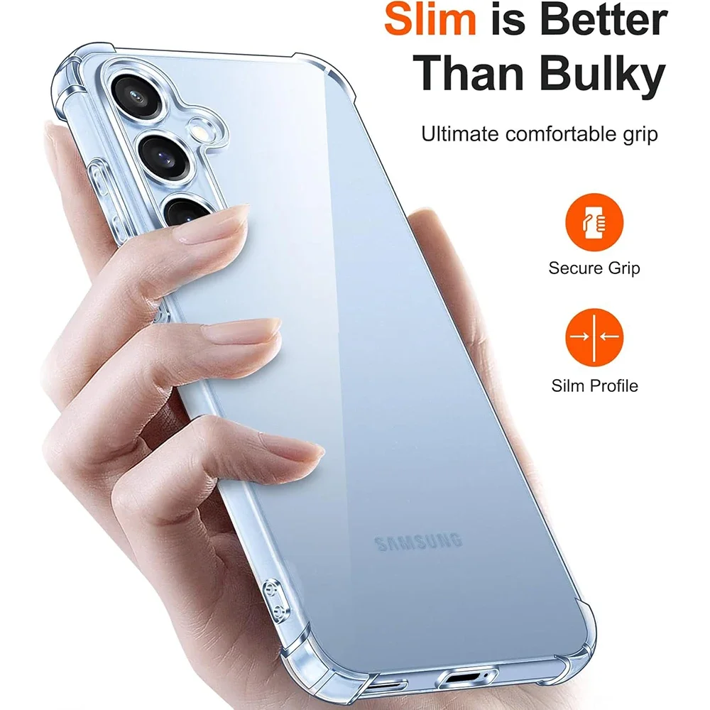 Shockproof Silicone Soft Clear Cover TPU Shell
