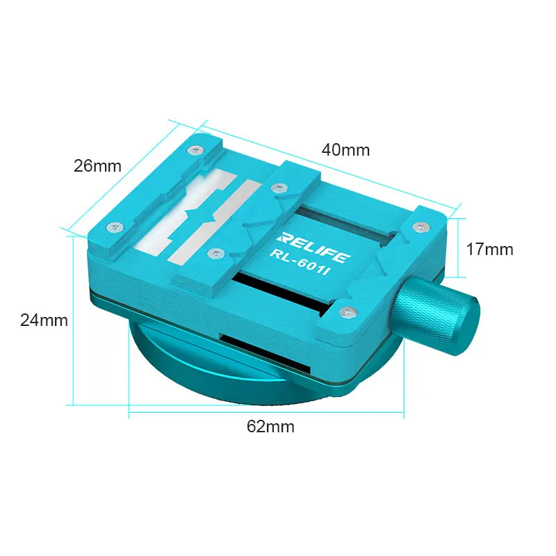 RELIFE RL-601I Mini Rotary Fixture for Mobile Phone Motherboard IC Chip Repair Universal 360° Rotation Heat Resistance Clamp