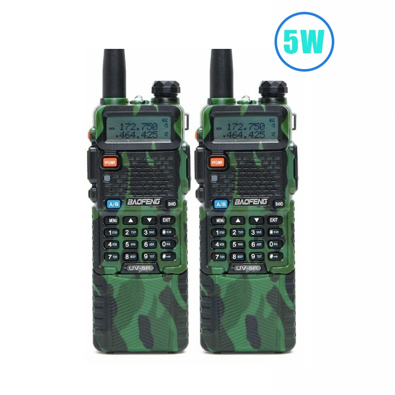 Baofeng UV-5R Walkie Talkies Two-way Radio Dual Band VHF/UHF Long Range 2PCS Baofeng 5R UV Walkie Talkie 3800mAh Battery Radio long range walkie talkies Walkie Talkie