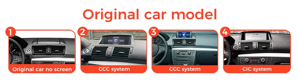 MEKEDE 128 ROM 8-Kern Wireless Carplay Android Auto Radio für BMW 1er Serie E81 E82 E87 E88 2004-2012 Android 15 BT 4G LTE WIFI DSP GPS Navigation Auto-Multimedia-Videoplayer 1920*720 Touchscreen Unterstützt Originalsystem Idrive Lenkradsteuerung – Detail 3