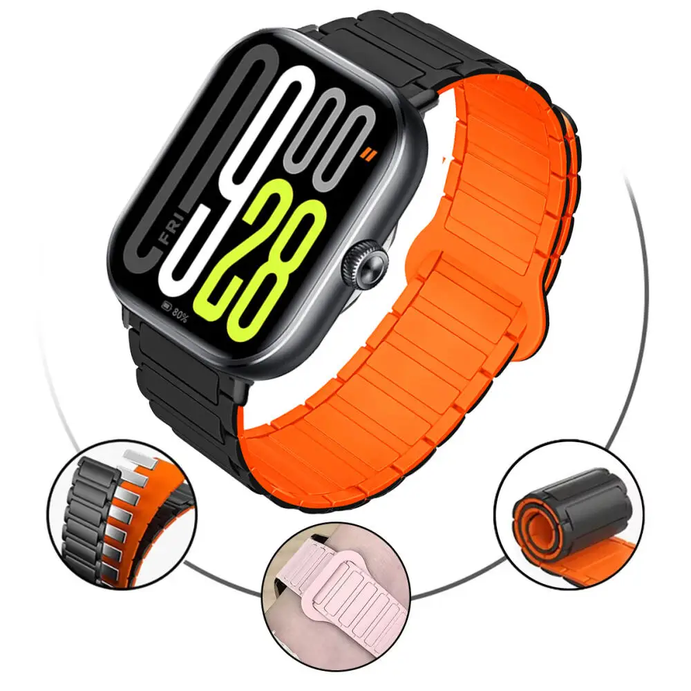 Magnetic Sports Silicone Strap - Replaceable Bracelet Band