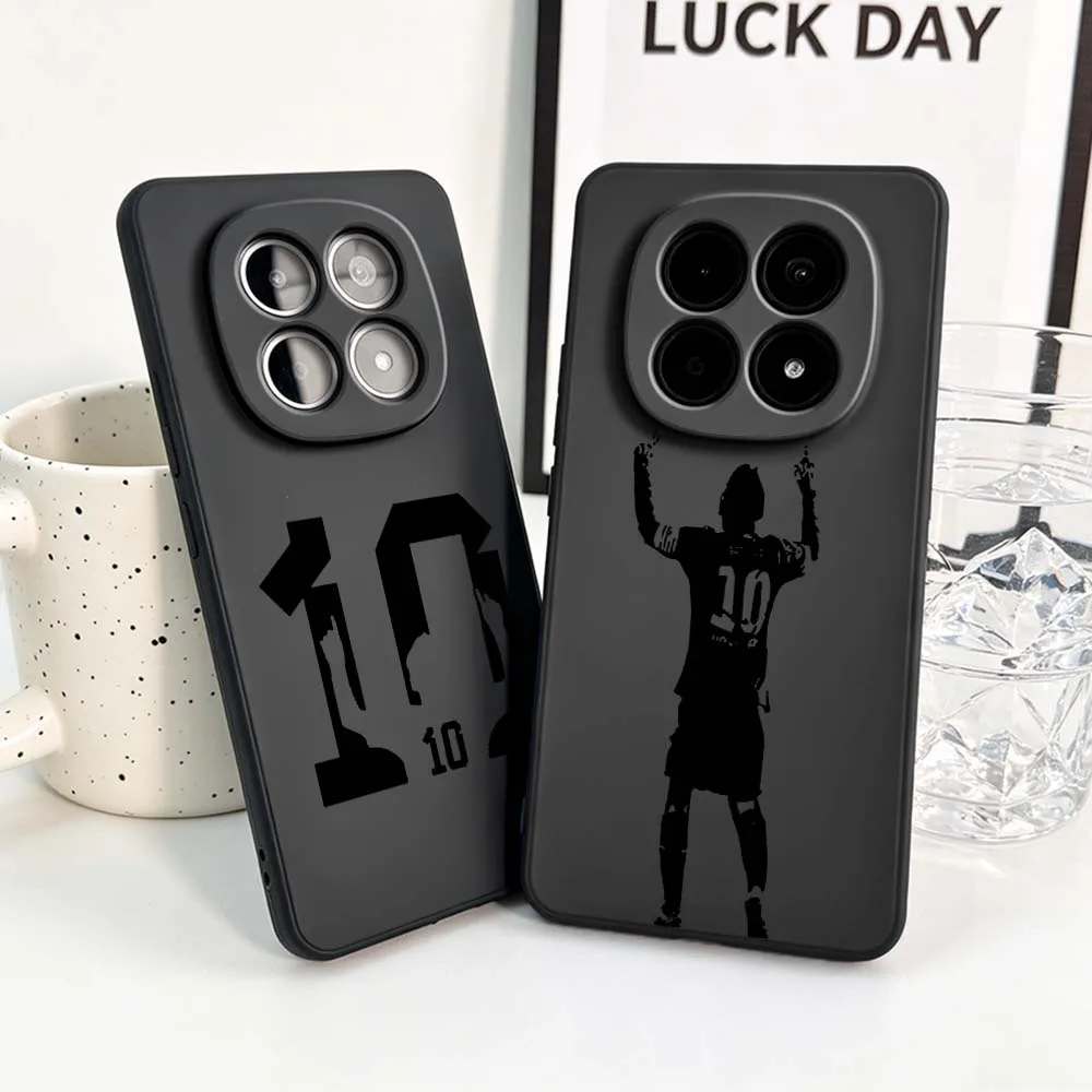 Luxury Football Star Black Soft Phone Case