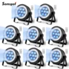 Somspot 8PCS RGBW 4-IN-1 LED Par Lights DMX512 Sound Control Stage Effect Lighting Projector for Party Concert Wedding Theater 1