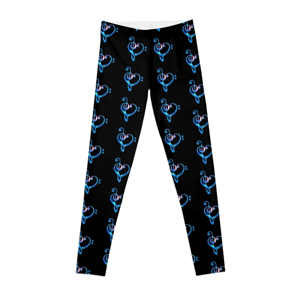 

Galaxy music heart treble clef bass Leggings harem pants gym's clothing Womens Leggings