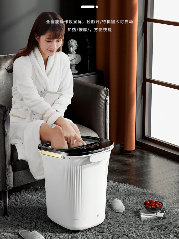 

Chigo Foldable Massagers Heating Tub Feet Spa Foot Bath Massager Electric Bucket Tropical Automatic Massage Massag Detox Machine
