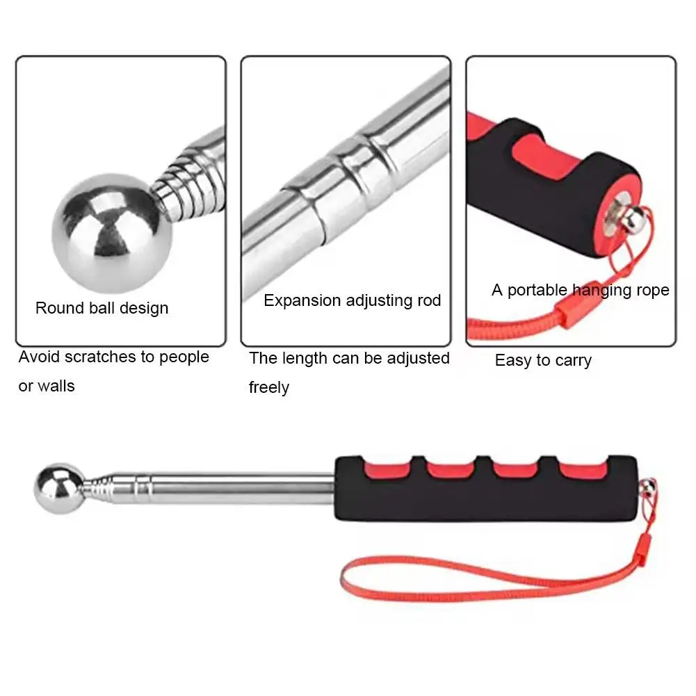 Telescopic Inspection Tool Hollowing Drum Sound Detection Hammer Portable Tile Hollow Inspection Tool Empty Drum Checker