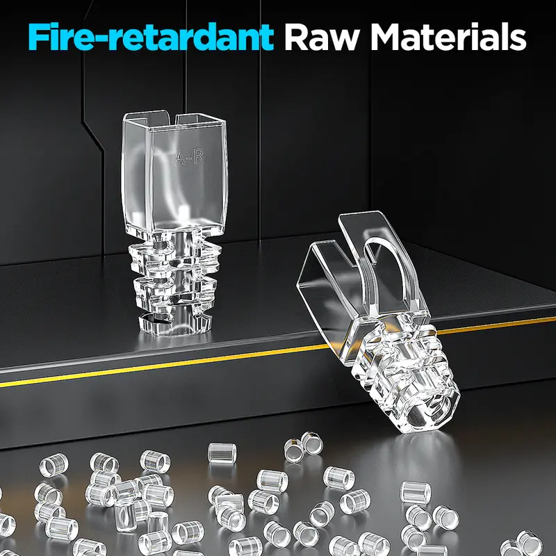 AMPCOM RJ45 Ethernet Network Cable Strain Relief Boots Cable Connector Plug Covers for CAT5 CAT5e CAT6 (Plastic) - Image 3