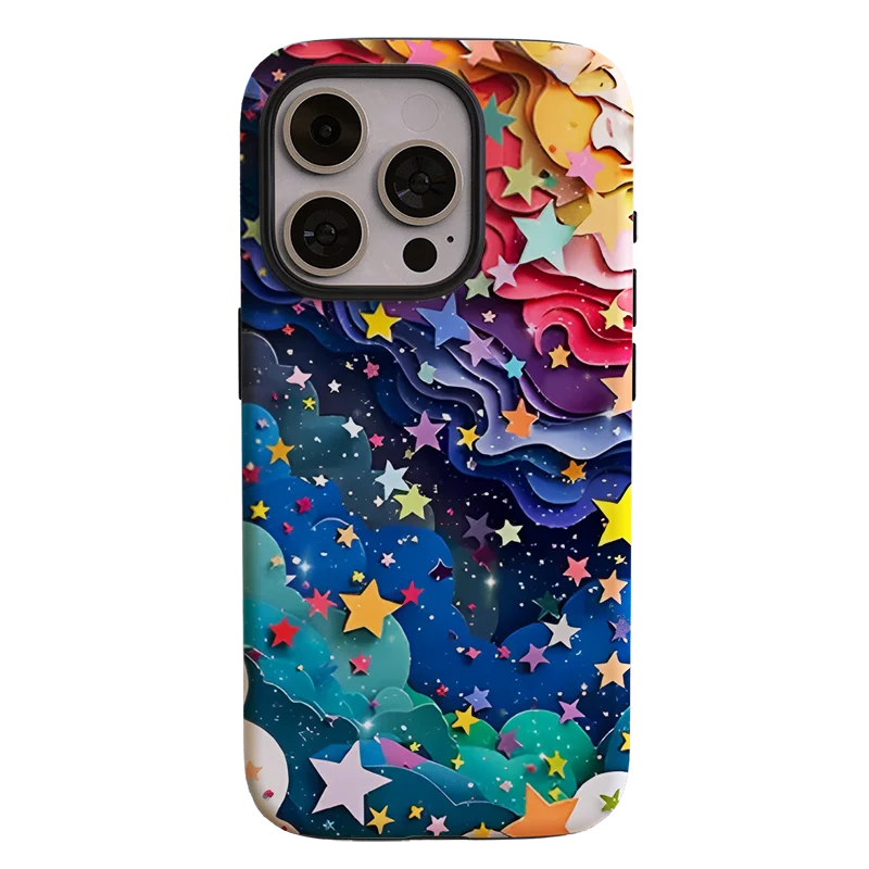 Versatile Starry Sky Cover 2-in-1 Phone Case