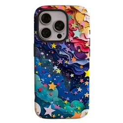 Versatile Starry Sky Cover 2 - in - 1 Phone Case for Vivo X50 (Jing012)