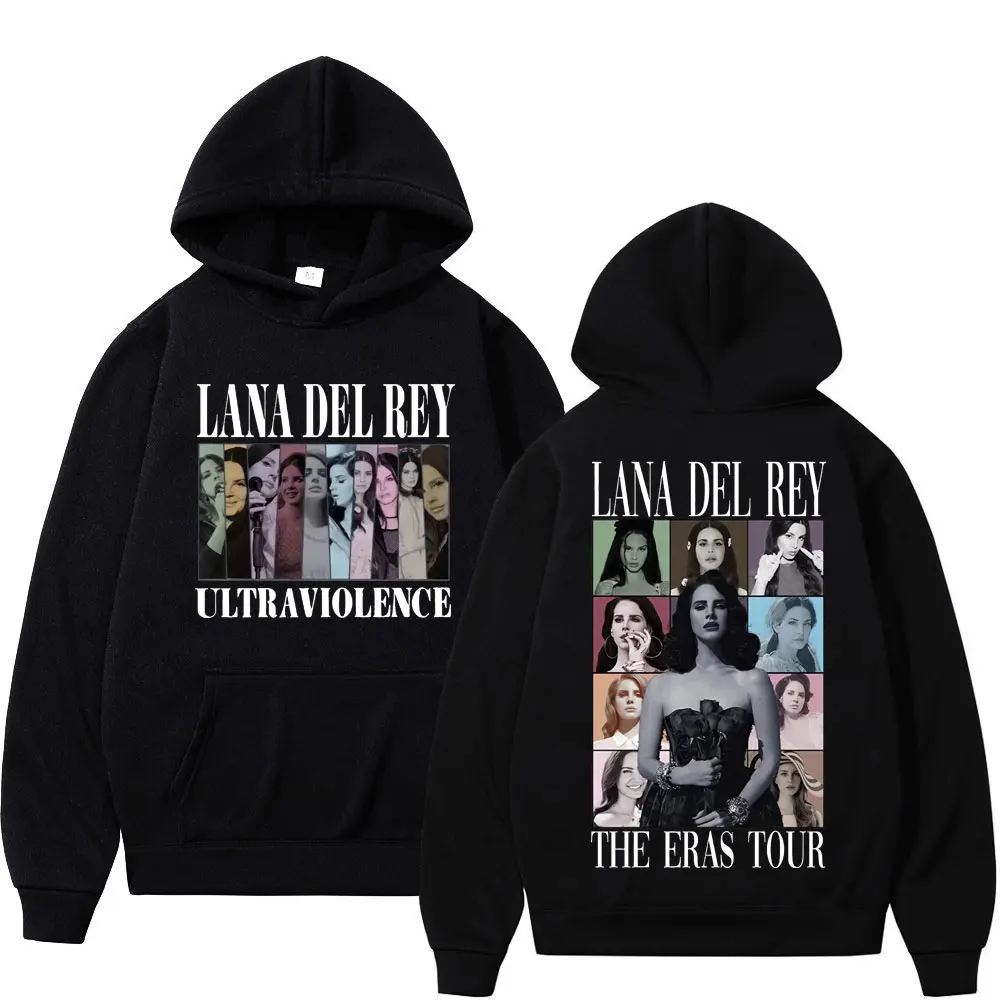 

Singer Lana Del Rey Tour Graphic Print Hoodies Fashion Y2k Aesthetics Oversized Pullovers Street Trend Hip Hop Sweatshirt Unisex