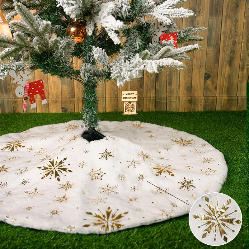 1 PC Christmas Decorations Christmas Gold Silver Feather Tree Skirt  Christmas Tree Decorations Home Decoration - AliExpress