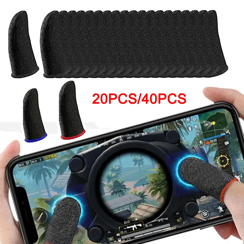 Finger Sleeves For Gaming PUBG Mobile Anti Slip Gloves With Bag Games Accessories 10/20Pair