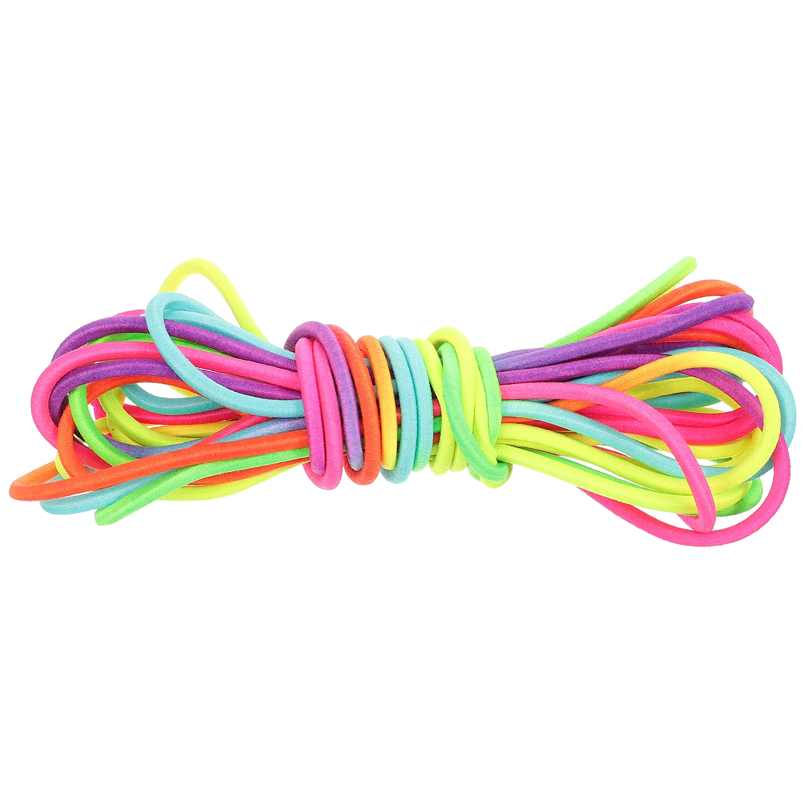 

Kids Elastic Jumping Rope Kids Rainbow Elastic Jump Rope Gymnastic Rubber Band Jumping Rope durable Kids Game Exercise Equipment