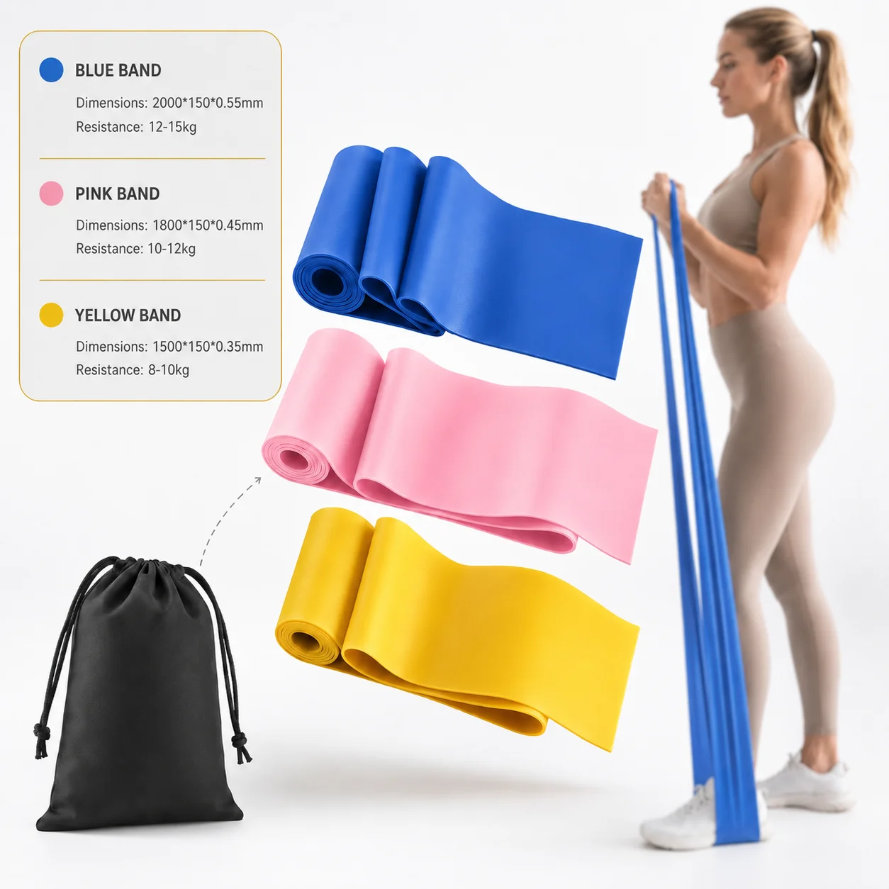 Ultimate Yoga Resistance Band for Multifunctional Fitness and Rehabilitation Training