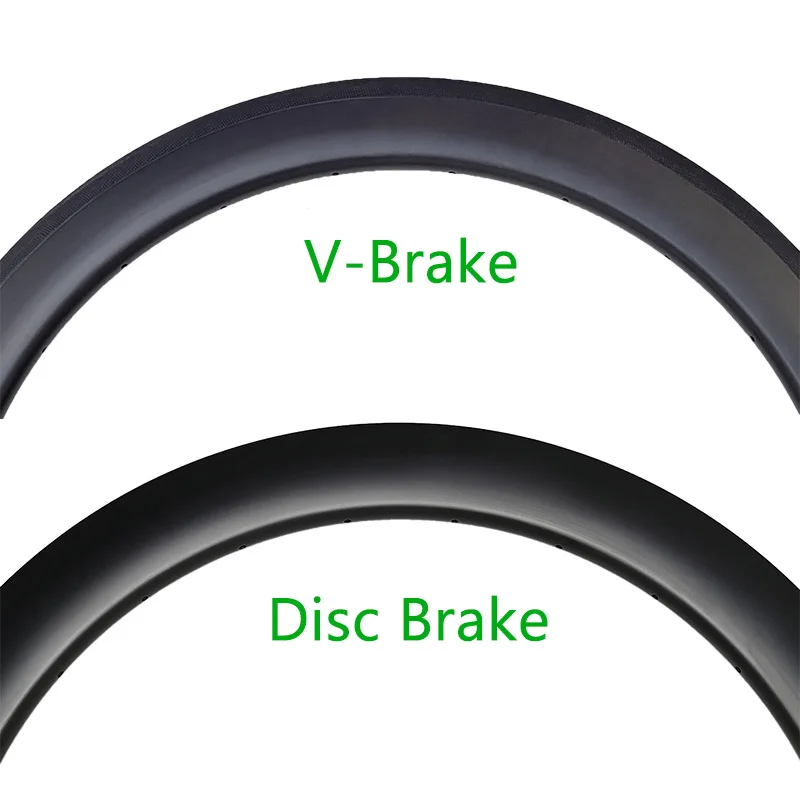 personnalisé Jante de vélo en carbone à disque 700c,largeur interne de