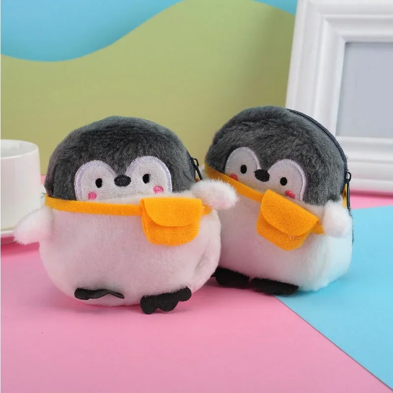 

2024 Shoulder Bag Little Penguin Kawaii Penguin Plush Wallet Soft Penguin Plush Coin Purse Girls Lovers Valentine's Gifts Small