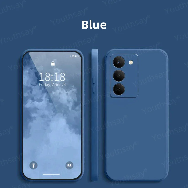 Liquid Silicone Soft TPU Phone Bumper Case Cover - Original Protective Shell