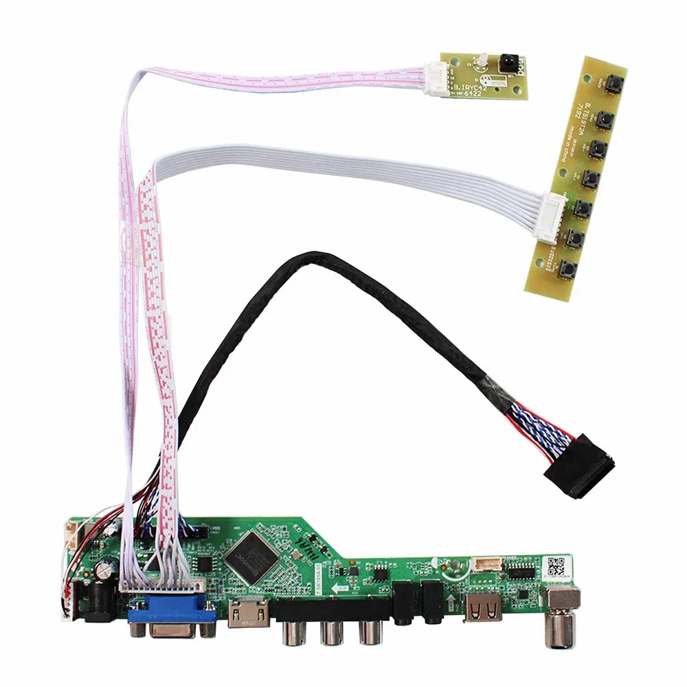 

TV HD-MI VGA AV Board For 15.6" 17.3" 1920x1080 B156HW01 V.0 LP156WF1 N156HGE-L11 LP173WF1 HSD173UHW1 B173HW01 CLAA173UA01A LCD