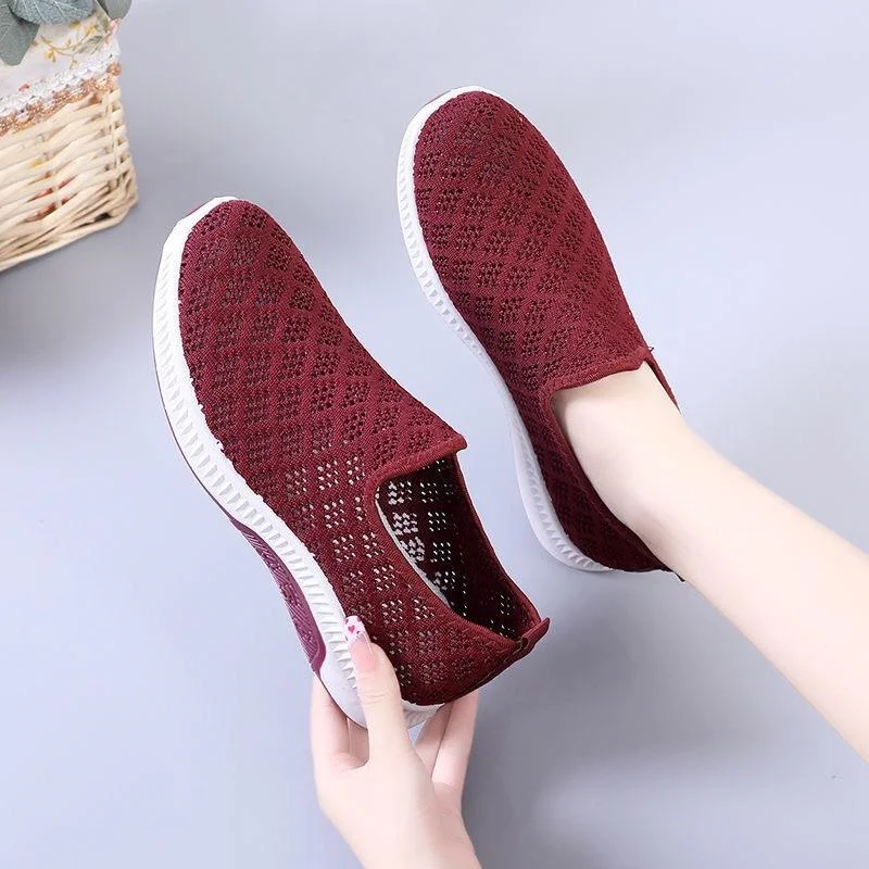 Casual Shoes 2022 New Women Slip On Women Sock Shoes Comfortable Platform Sneakers Outdoor Ladies Flat Shoes Zapatillas Mujer| | - AliExpress