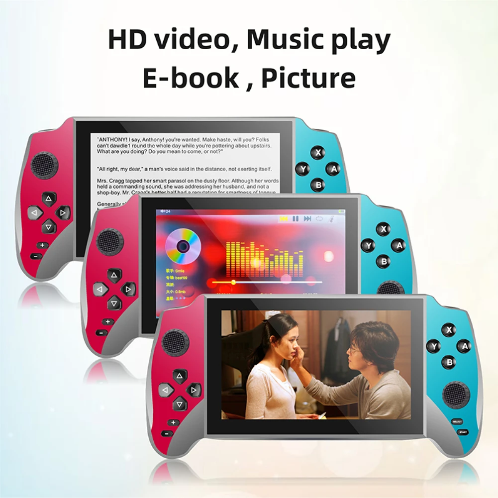 Handheld Game Machine 5.5inch Large Screen And E-books Hd Support For  Downloading Games Two-Player Game Console Double-rocker - AliExpress