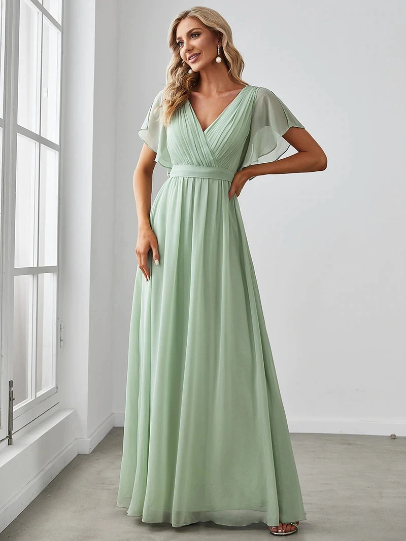 Abendkleid lang kurzarm Clearance