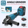 21V 125mm M14 Brushless Angle Grinder Grinding Tool Cutting Machine Power Tool for Cutting Polishing Ceramic Tile Wood Stone 2