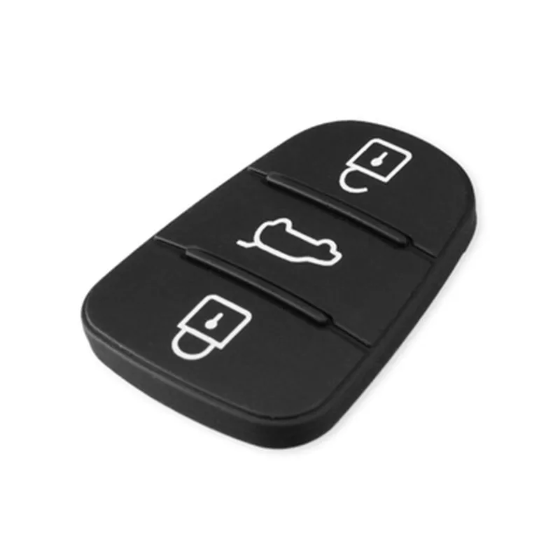 3 Button Remote Key Fob Case Rubber Pad For Hyundai I10 I20 I30 IX35 for Kia K2 K5 Rio Sportage Flip Key