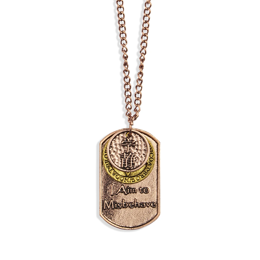 

Firefly Serenity Necklace I Aim to Misbehave Pendant Dog Tag Necklace Men Boys Game Jewelry Wholesale
