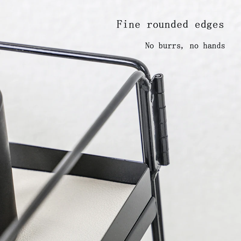 Integrated folding rack Desktop organizer Sundries organizer two storage trays Stackable shelving office location shelving