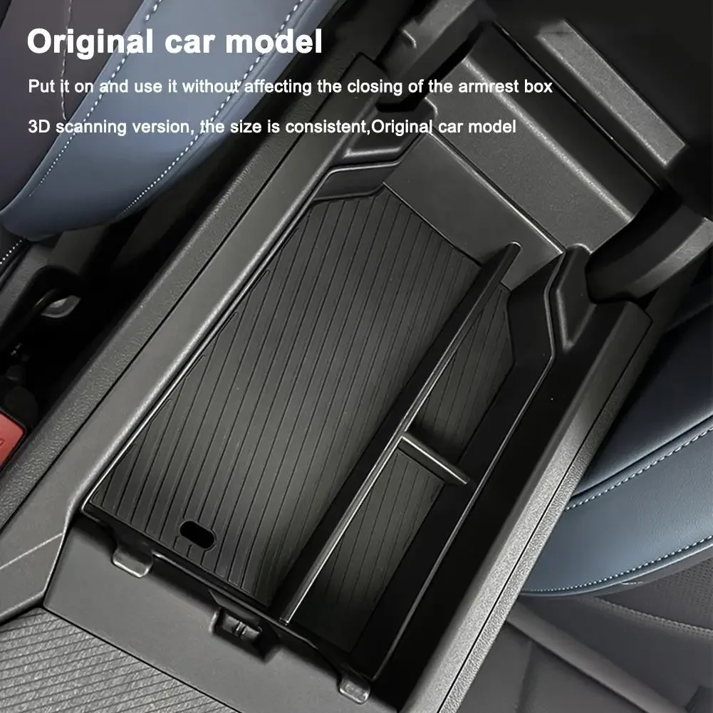 Hohe Qualität ABS Auto Zentrale Armlehne Lagerung Box Organizer Fach mit Gummi Pad für BMW X3 G45 2025 + Auto auto Zubehör – Detail 8