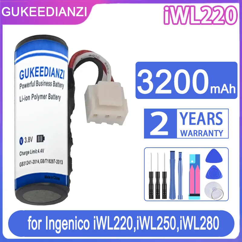 Gukeedianzi Batteria 3200Mah Per Ingenico Iwl220 Iwl250 Iwl280 Iwe280 Iwl252 Iwl255 Iwl251 Per Newland Me31 Sp610 Sp60 Pos
